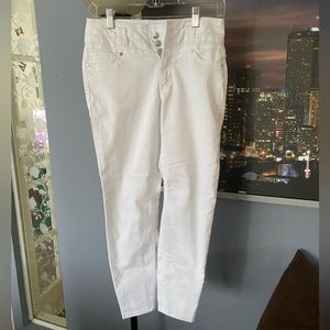 Vintage 90s Blue Spice Womens Juniors White Jeans Five Pocket Size 5 Fashion